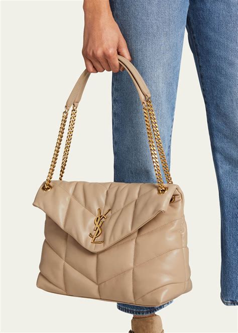 ysl tasche medium|Medium Loulou Quilted Puffer Leather Shoulder Bag.